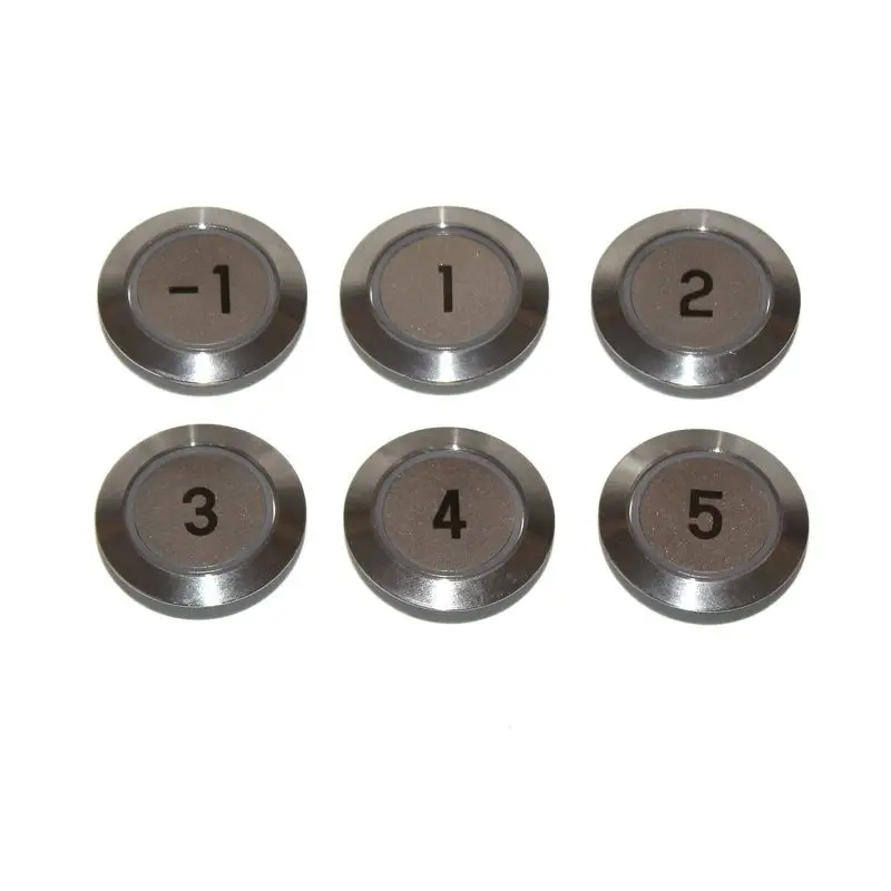 5pcs/lot  BR27C Elevator Parts Push Button 27mm Green Light Lift Accessories