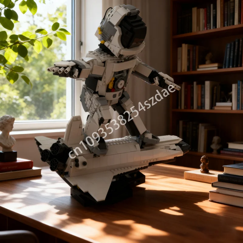 

1498pcs MOC Surfing Astronaute Iconsed Model Building Blocks Assemble Christmas Gift Creative Toys Idea Brick Kids Birthday