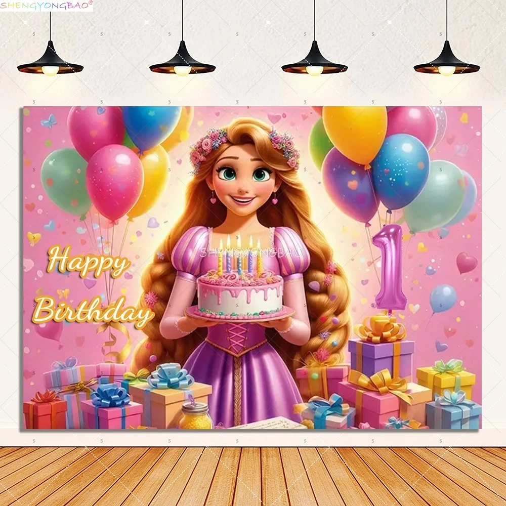 

Disney Princess Cinderella Belle Photography Backdrops Snow White Girl Kids Baby Birthday Party Portrait Studio Background FM-08