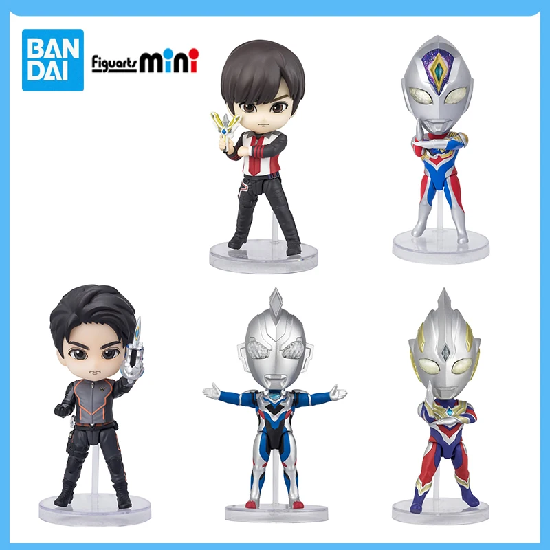 

Original Bandai Ultraman Trigger Multi Figuarts Mini Anime Figure Series Kengo Manaka Ultraman Z Decker Model Toys Gift Kids