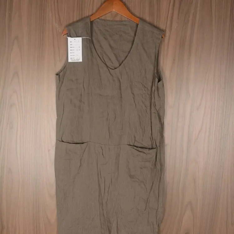 Vintage Haax lin couleur Pure Midi Dr Ele dame banlieue Sle taille haute a-ligne jupe ort Sve rond Ne Dr