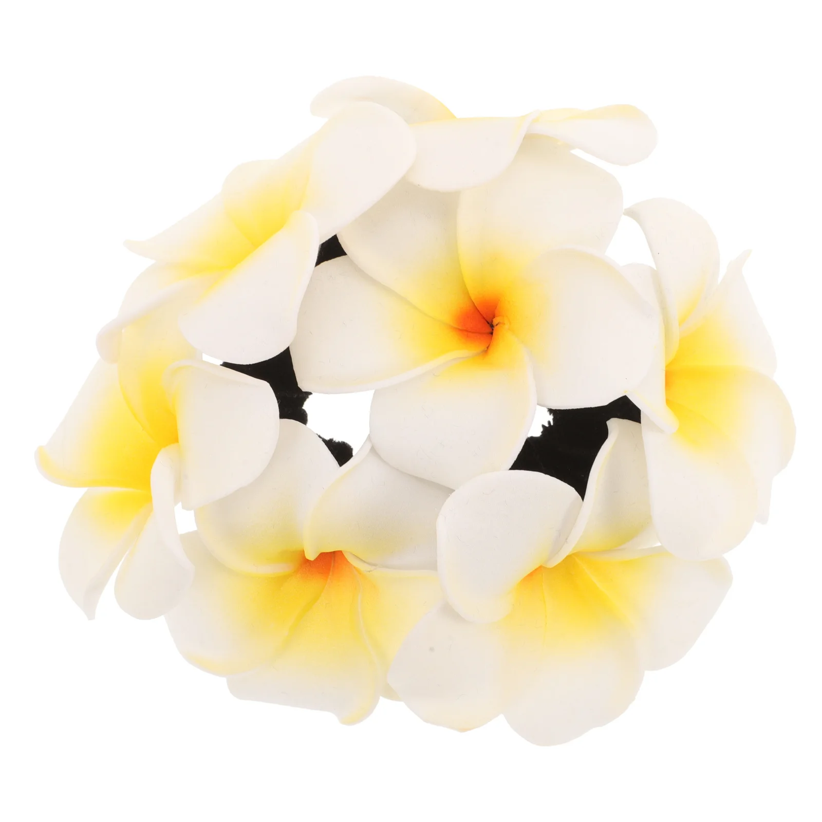 ربطة شعر على شكل زهرة هاواي، خفيفة الوزن ومريحة للمهرجانات وحفلات الزفاف والعطلات على الشاطئ وإكسسوارات الشعر الزهرية #2