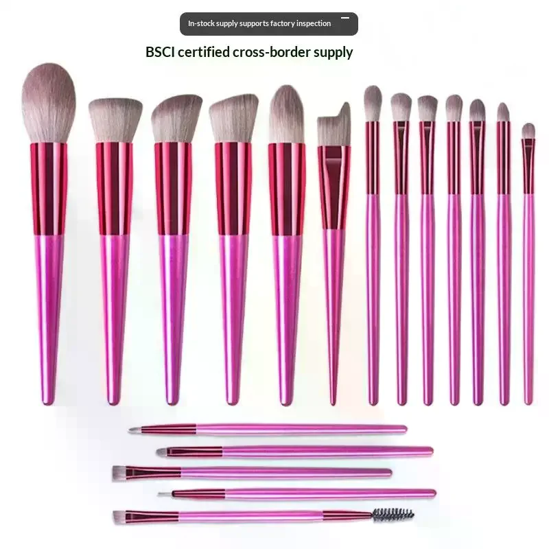 Pincel de Maquiagem - Pincéis Cosméticos de Qualidade Premium para Rosto e Olhos, Base, Pó, BB Cream, Blush
