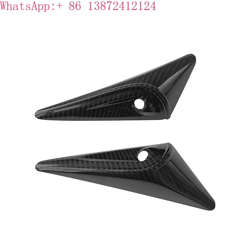 

Real Carbon Fiber Side Fender Camera Vent Cover Trim for Tesla Model S 2022