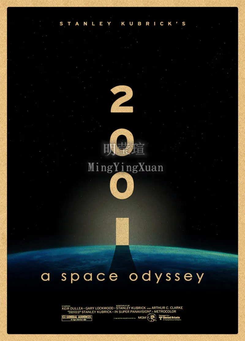 2001 A Space Odyssey Movie Posters Classic Old Movie Science Fiction Film Printing Wall Art Decoration Home Room Decor