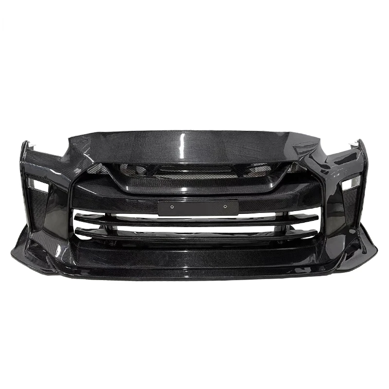 Full carbon fiber top secret front bumper for NISSAN GTR R35 bodykit 2008-2018