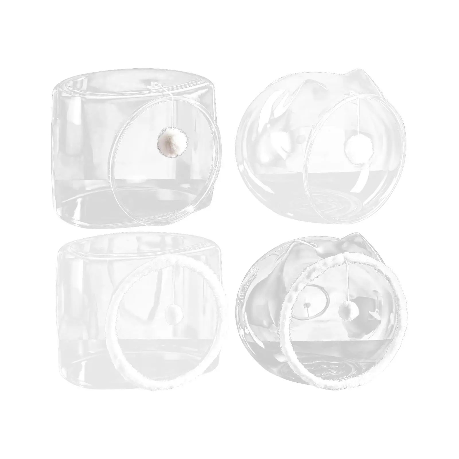 Cats Space Clear Capsule Cozy Activity Centre Breathable Transparent Pet Supplies Four Season Universal Cat Bed Pet Sleeping Bed