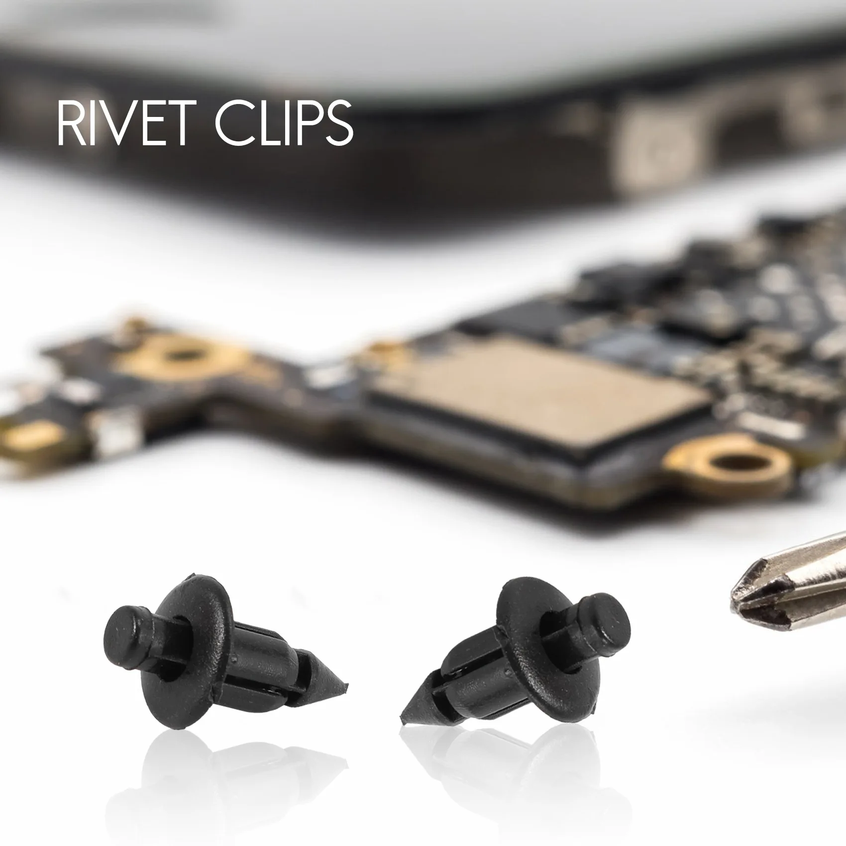 لوحة تشذيب من البلاستيك برشام للدراجة ، مشابك تثبيت سوداء ، 6 ، هوندا ، ياماها ، 50