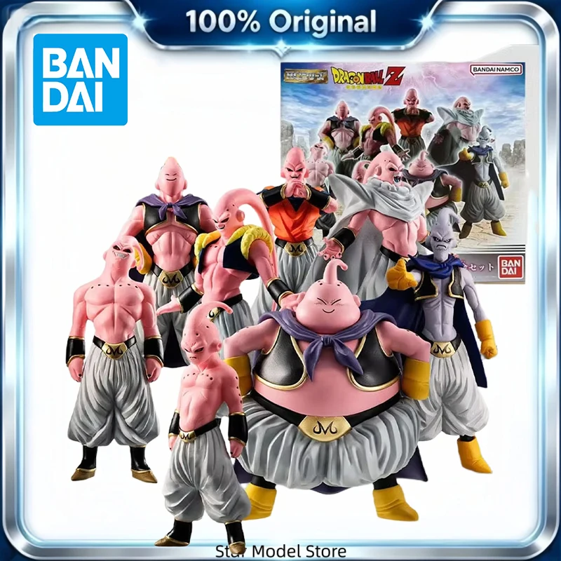 In Stock Original BANDAI HG Dragon Ball Z Majin Buu Complete Set PVC Anime Character Collectible Display Toy Desktop Decoration