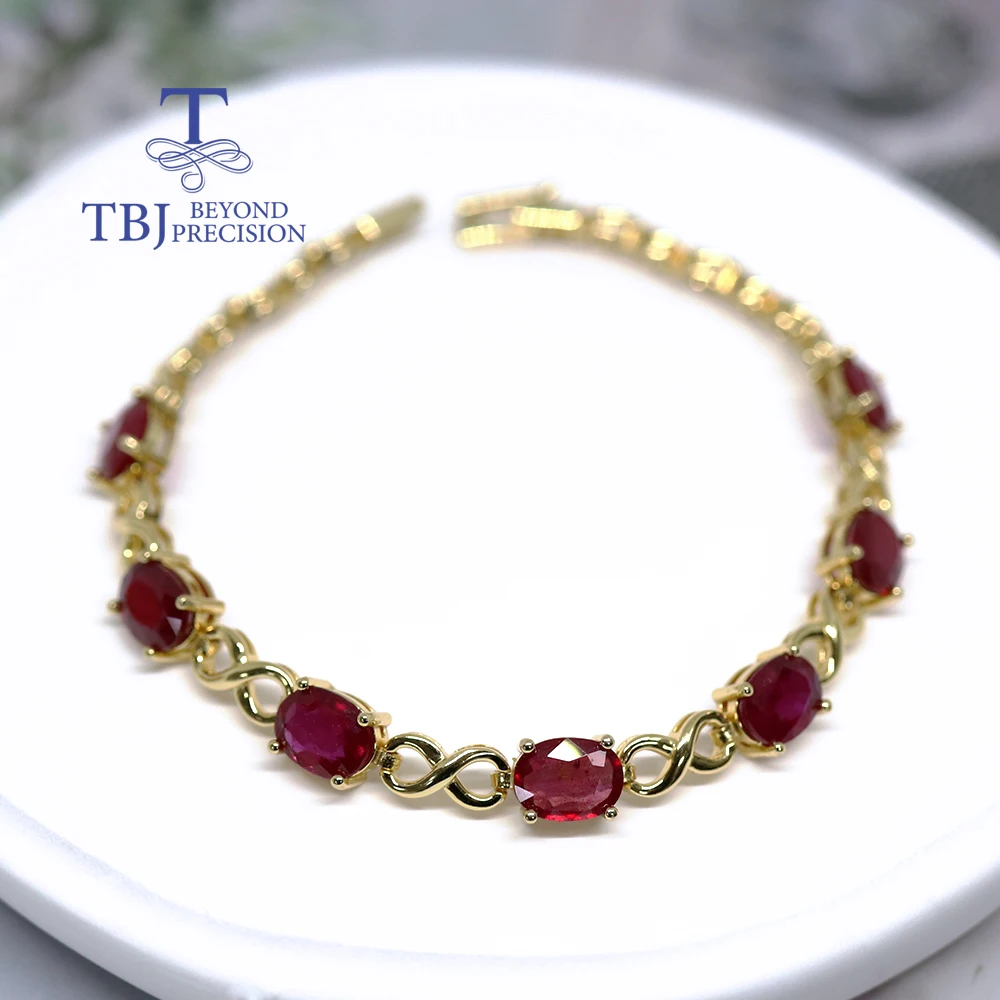 Precious and Elegant Natural Filled Ruby Bracelet July Birthstone Noble Real gem Women fine jewelry Engagement & Anniversary