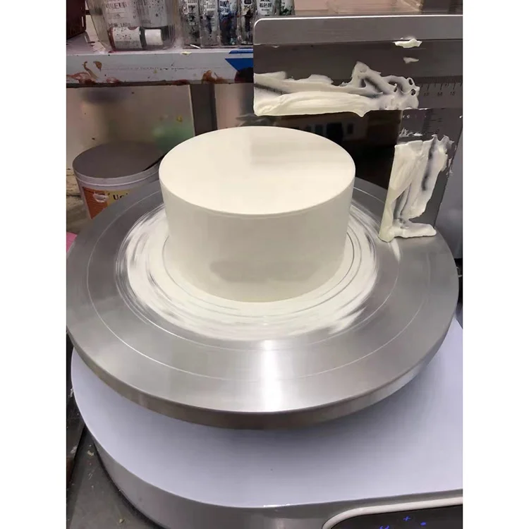 Durable automatic round cake cream plastering coating filling machine