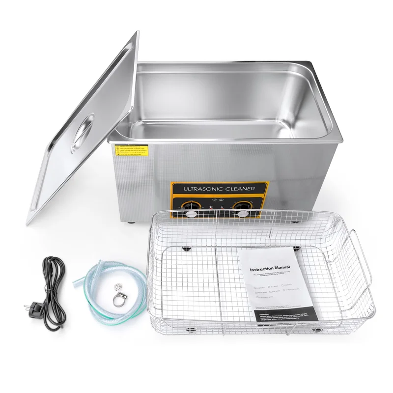 منظف بالموجات فوق الصوتية الصناعية 30L حمام غير قابل للصدأ 600 واط آلة التنظيف بالموجات فوق الصوتية مختبر الأسنان أدوات بصرية غسالة صحون #6