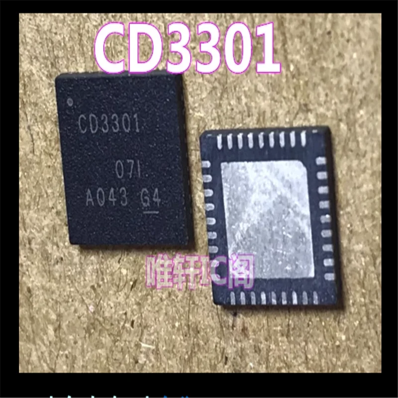 5piece 100% New CD3301 CD3301RHHR QFN-36 Chipset