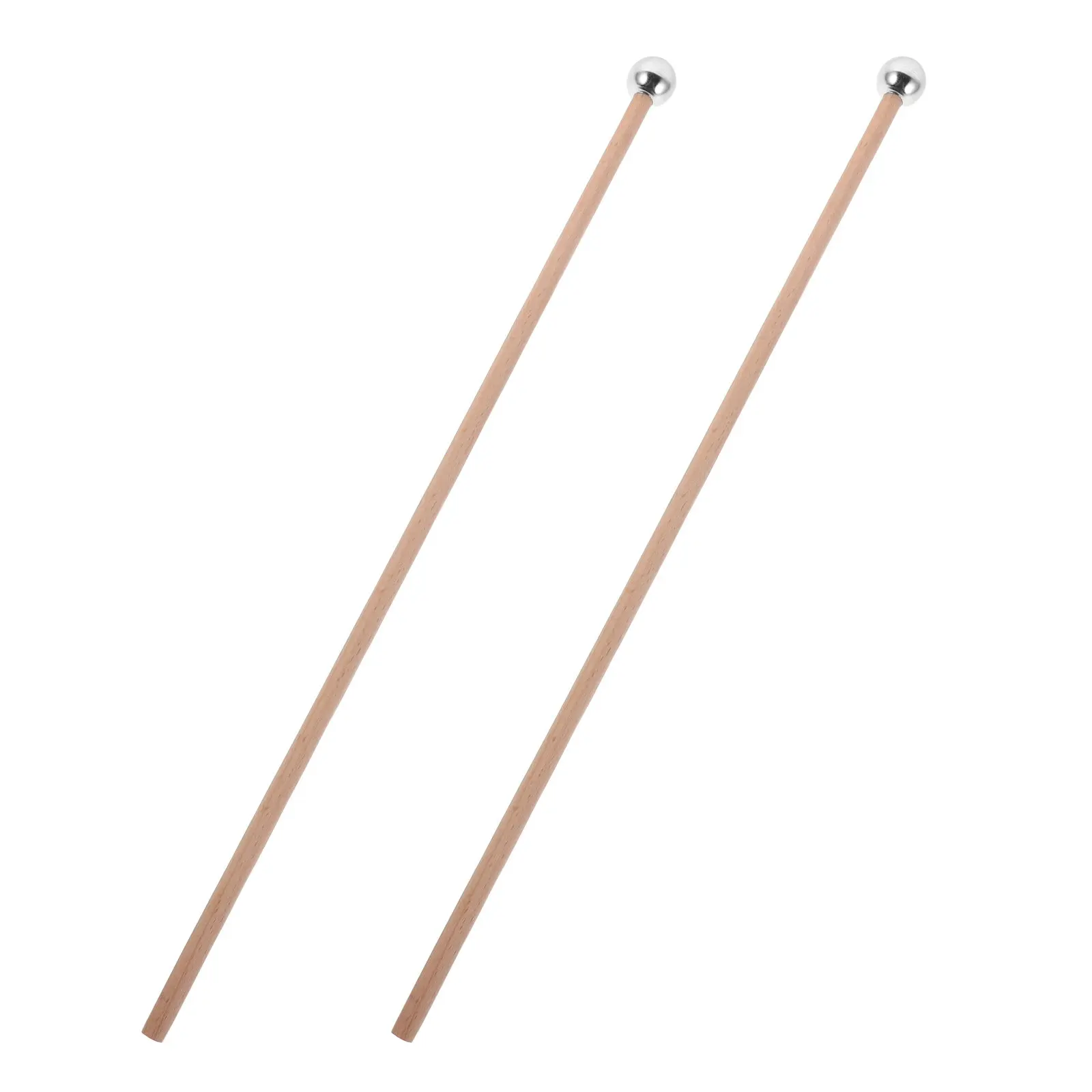 

2 шт. прецизионные калиброванные металлические молоточки с деревянной ручкой для ударных инструментов, ксилофона, колокольчиков, замена молоточков для барабанов