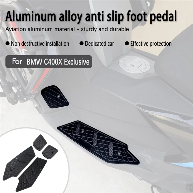 مبتكرة دراجة نارية مسند القدمين سبائك الألومنيوم المضادة للانزلاق مساند القدم دواسة القدم أوتاد لسيارات BMW C400X