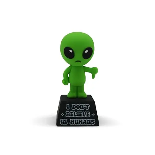 Alien Figurine I Dont Trust Humans Desk Ornament Funny UFO Alien Statue Home Decor Resin Craft Gift for Friend Office Decoration