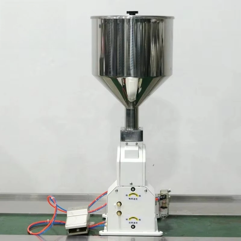 A02 Semi-automatic Pneumatic Paste Liquid Filling Machine For Cream Shampoo Cosmetic