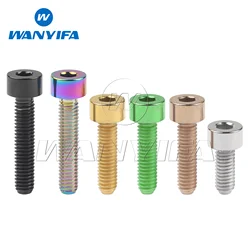 Wanyifa Titanium Bolt M4x10/12/15/20mm Allen Key Socket Square Head Screws Bicycle Ti Fastener