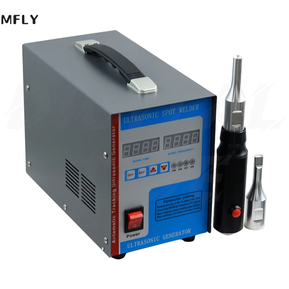 

Ultrasonic Plastic spot Welding Machine 700W Plast Welder 28kHz Ultrasonic Welding Equipment car body repair with two nozzels