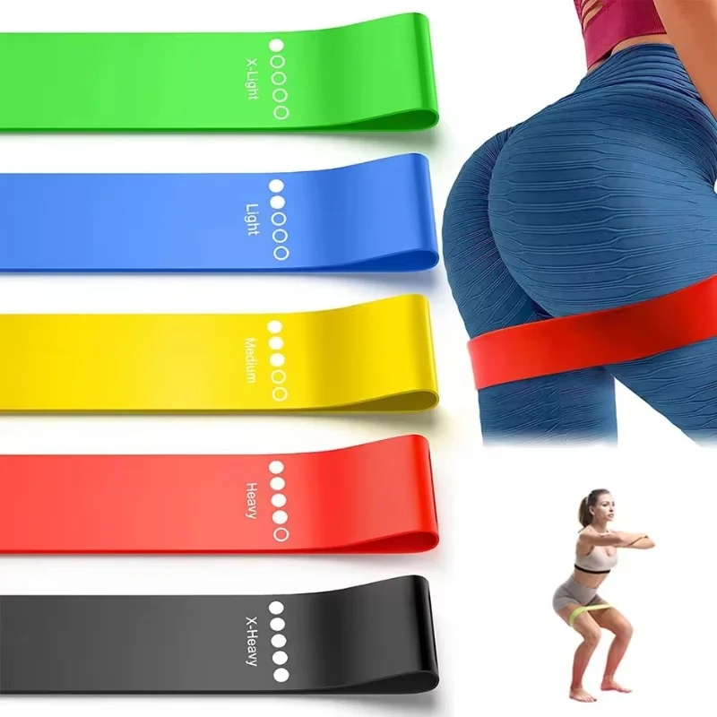 1/2/4Pcs Resistance Bands Fitness Set Rubber Loop Strength Training Workout Expander Yoga Gym Equipment Elastic Portable Pilates