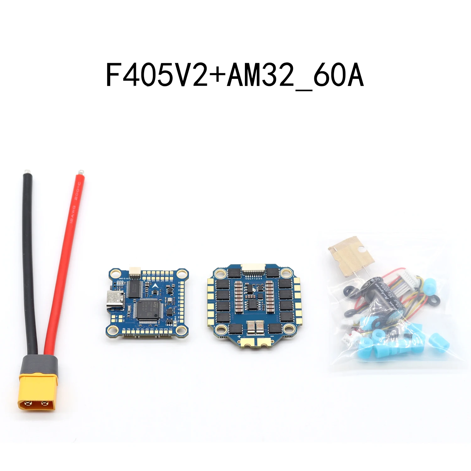 

PAURC F405 FortiGate 8S AM32 60A 4IN Power Adjustment F405 V2 Flight Control FPV Traverse Drone Remote Control Accessories