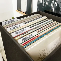 5/10pcs Creative LP Vinyl Record Classification Card DIY Design Alphabet Index Cards PP Record Divider For LP Storage Display