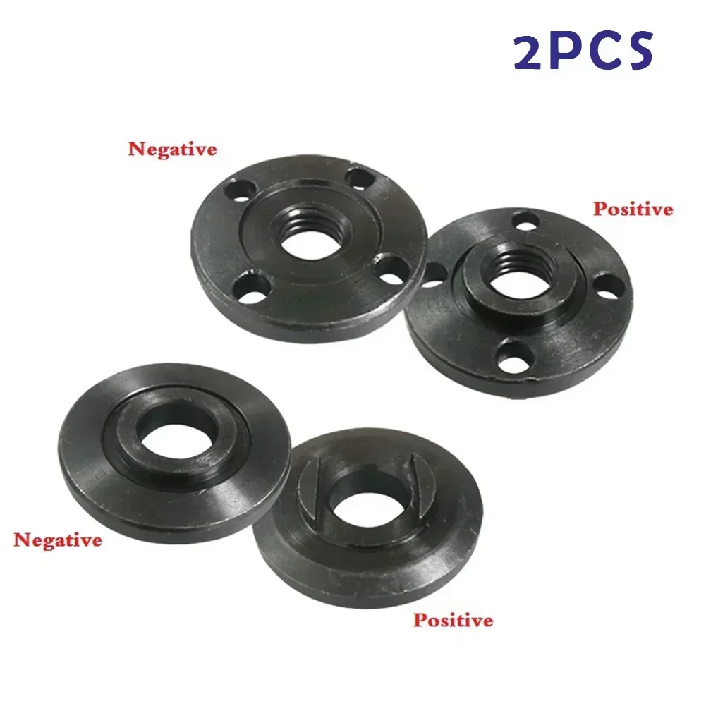 2pcs Flange Nut Set Tools Thread Replacement Angle Grinder Inner Outer Flange Nut Set Tools Angle Grinder Accessories