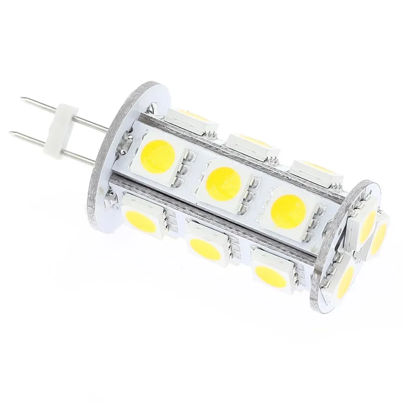 G4 Led Lamp Back Pin Tower Bulbs G4 3W Led 12V 24V 20-25W Equal Daylight White  Warm White 18LED 5050SMD 360-396LM 20pcs/lot