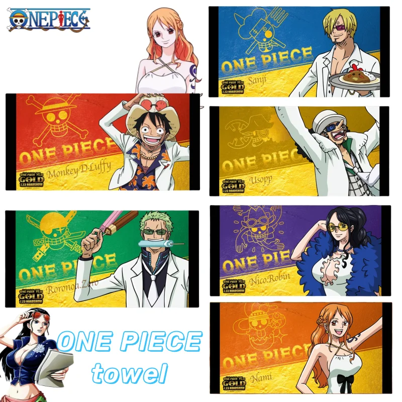 

One Piece Луффи Зоро Нами Чоппер, высококачественное портативное впитывающее полотенце с мультяшным принтом в стиле аниме для праздничных подарков для мальчиков