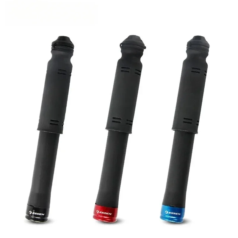 Portable Bike Pump, Mini Air Pump for Bicycle, Mountain Bike, Electric Scooter, Ball, Balloon - Universal Inflator with 3 Nozzle