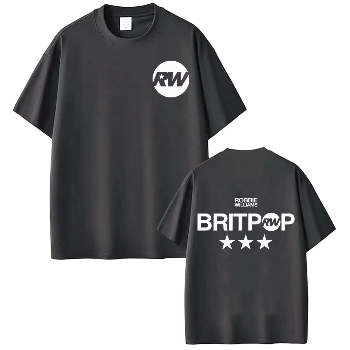 Robbie Williams BRITPOP Album 2026 Tour Merch Grafik-T-Shirt 100% Baumwolle Herren Damen Y2k Beliebtes Oversize-T-Shirt Streetwear – Detail 8