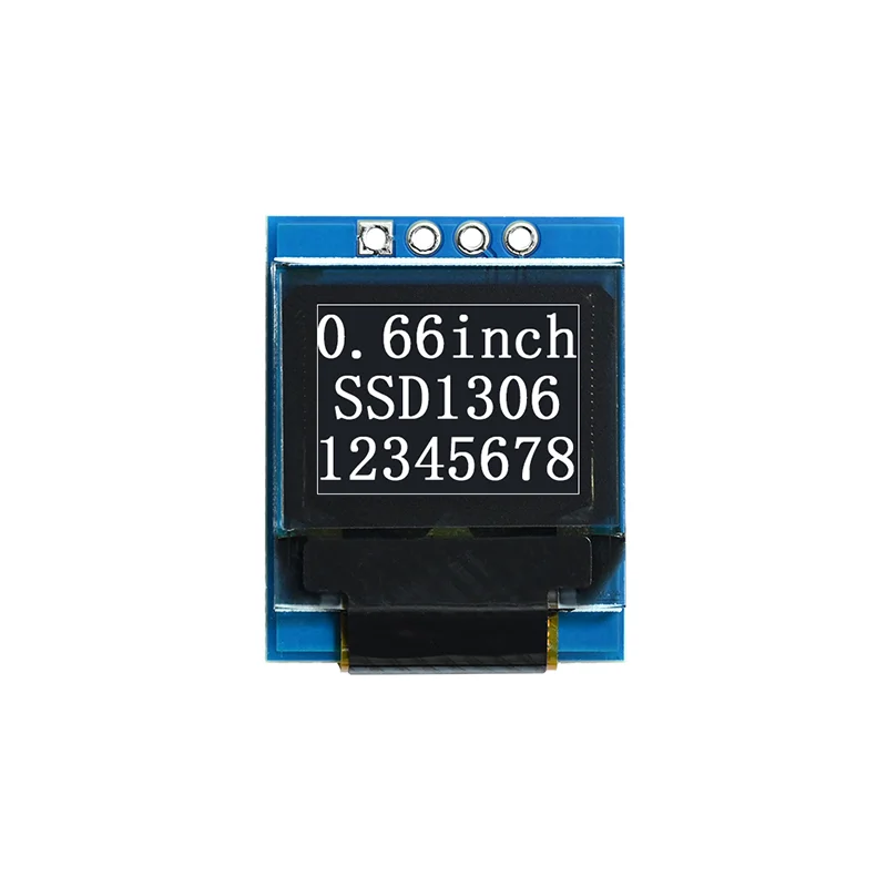 0.66 inch OLED Display Module 64*48 Resolution IIC Interface SSD1306 Driver 4Pin White Light/Blue Light