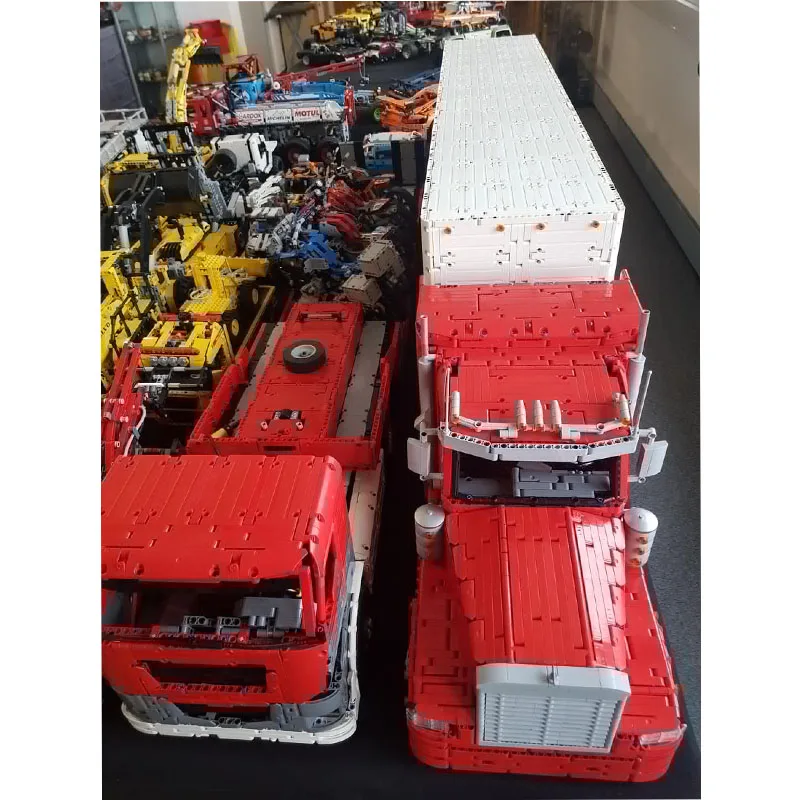 

MOC-46978 и MOC-50070 Сборка сложного сращивания Грузовой грузовик Строительные блоки Модель 11902 шт. MOC Креативные игрушки для мальчиков и детей на день рождения