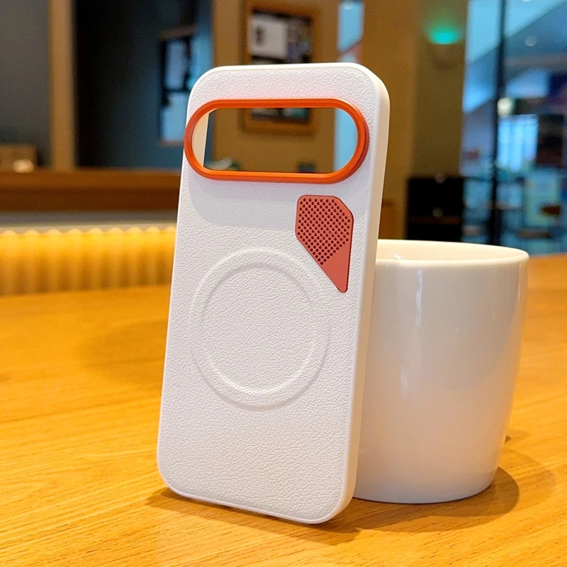 Etui na Google Pixel 9 Pro XL, twarde, z PU, magnetyczne, z obsługą bezprzewodowego ładowania, ochronne etui na tył telefonu, obudowa na Pixel 9 9Pro XL 9A — zdjęcie produktu 4