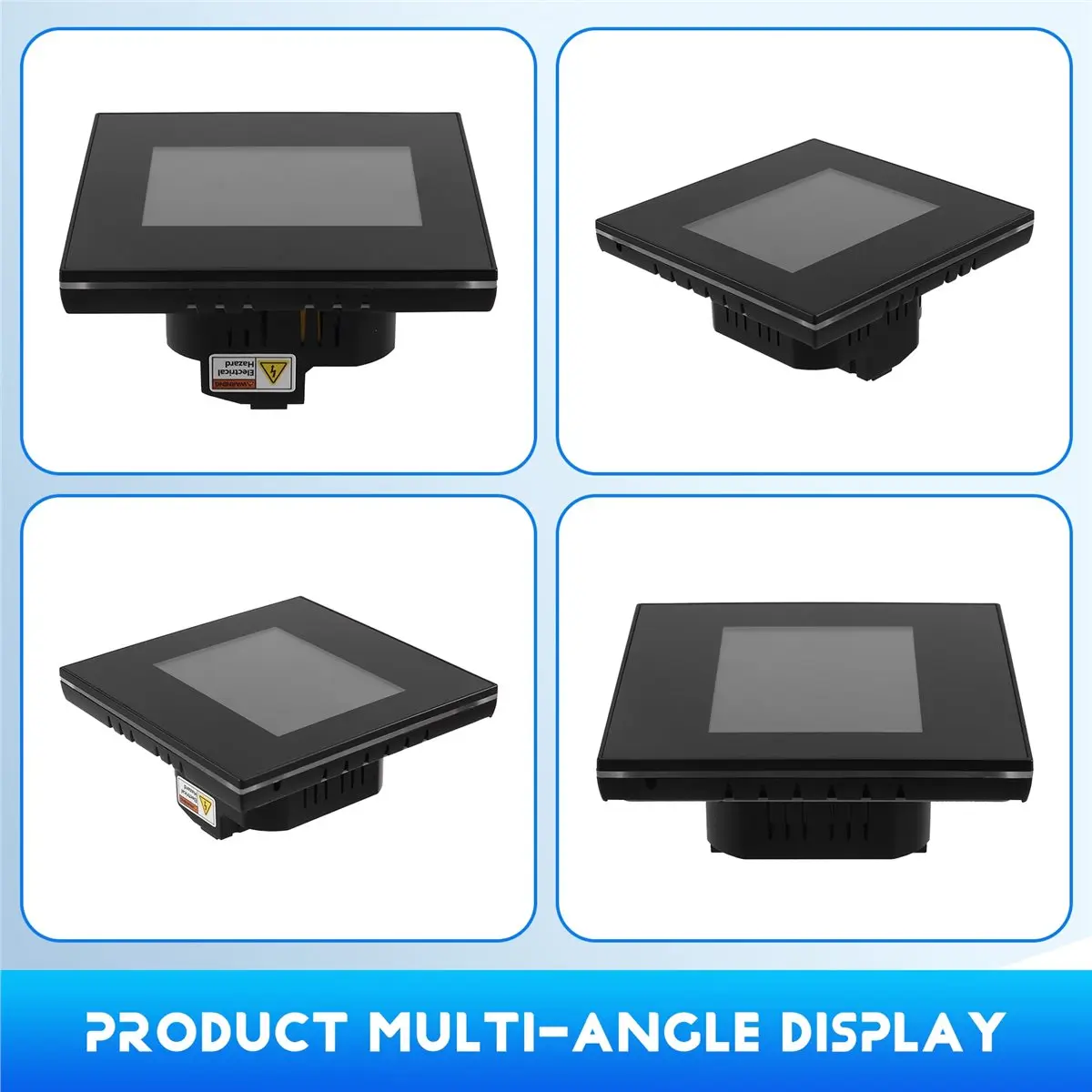 DT81 Home Automation 5 Models in 1 LCD Wifi Switch Smart Home with Power Consumption LCD Display Smart WIFI Switch Black
