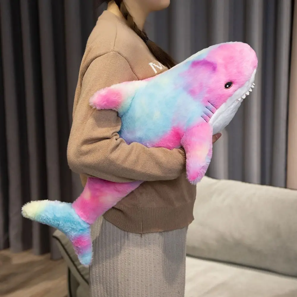 สัตว์การ์ตูน Shark Plush ของเล่นจําลองตลก Shark หมอนยักษ์ Kawaii สัตว์หมอนคริสต์มาสของขวัญ