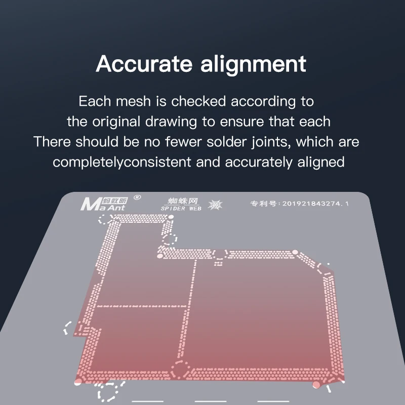 MaAnt BGA Reballing Stencil For OPPO VIVO Middle Layer Board A32 Y30 Y31 SM7125 SM6115 X50 Pro 1Q005 Ace2 Find X Stencil