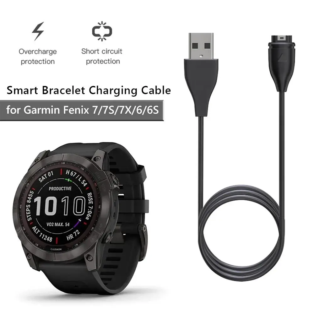 Garmin Fenix 7 6 5 Venu 2 Plus instinct 2 EPIX 2 New Accessories Smart Watch 1M Charger Type C Data Cable Wire Cord