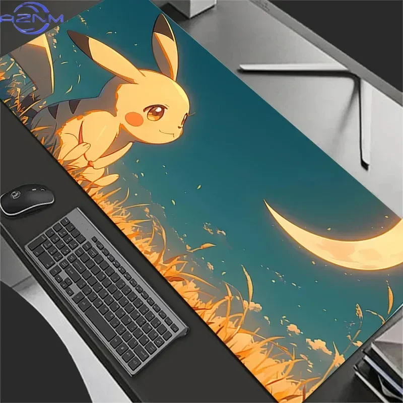 Mouse Pad Gaming Accessories PC Gamer Alfombrilla Xxl Computer Desk Mat Laptop Varmilo Keyboard P-Pokemons P-Pikachus Mousepad