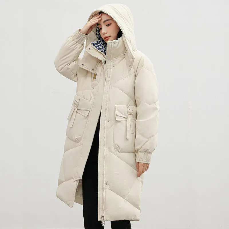 Ladies Winter Coat Women Down Cotton Hooded Jacket Woman Casual Warm Outerwear Jackets Female Girls Black Clothes PA1026