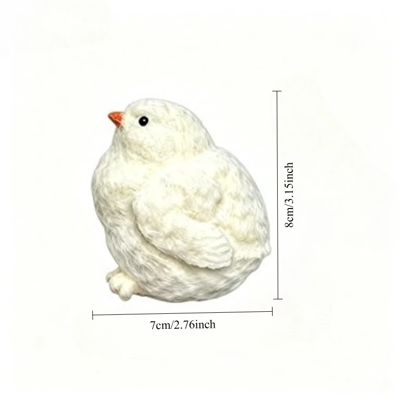 Cute Mini Fluffy Chick Squeeze Toy Soft Plush Fidget Toy Stress Relief Animal Doll Kids Party Favor Easter Gift Desktop Decor