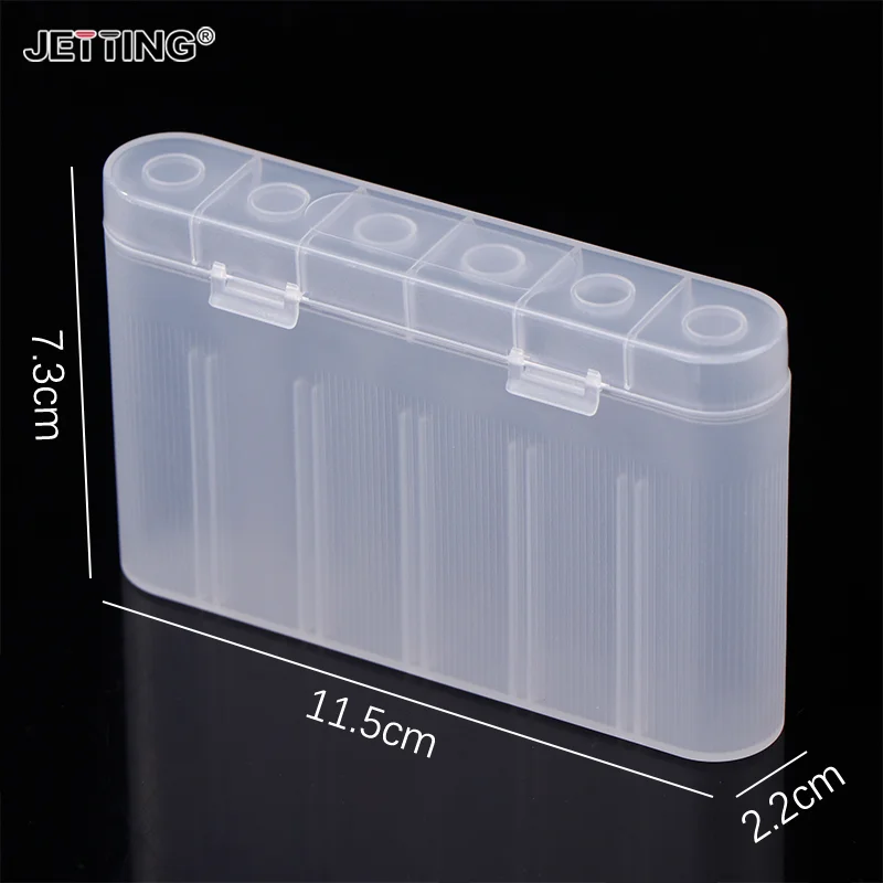 New 1pcs 6 Slot Waterproof Storage Box For 18650 Batteries Portable Holder Case Protectors Organiser DIY Accessories