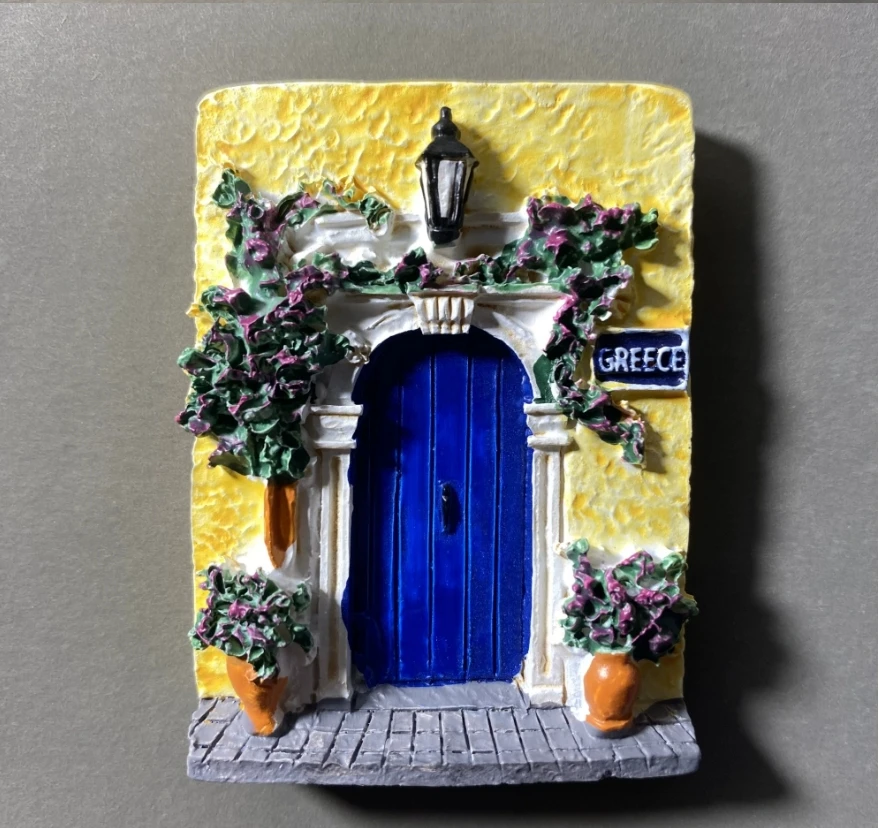 Greece Tourist Souvenirs with Magnetic Gift Aegean Sea Fridge New Hot Selling Souvenirs Mediterranean Island Factory Direct Sale