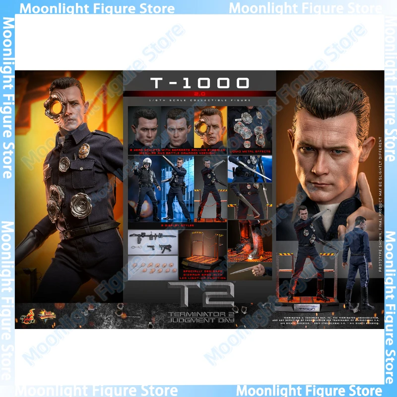 

In Stock HotToys MMS774 Terminator 2: Judgment Day T-1000 2.0 1/6 Soldier Doll Anime Action Figure Toy Gift Model Collection