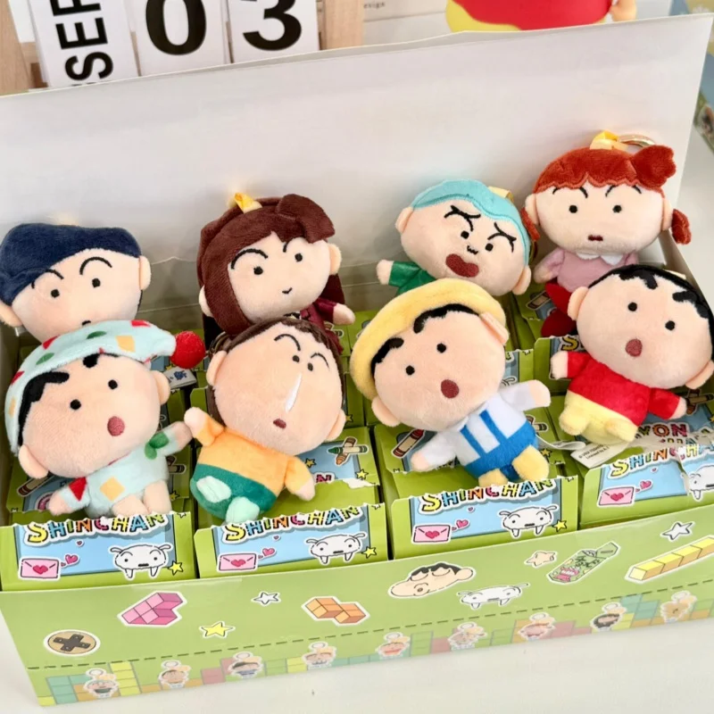 

В наличии карандаш Shin chan Bean Eye Series, модная слепая коробка, милая подвеска, украшение для сумки, коллекция игрушек, праздничный подарок для девочек