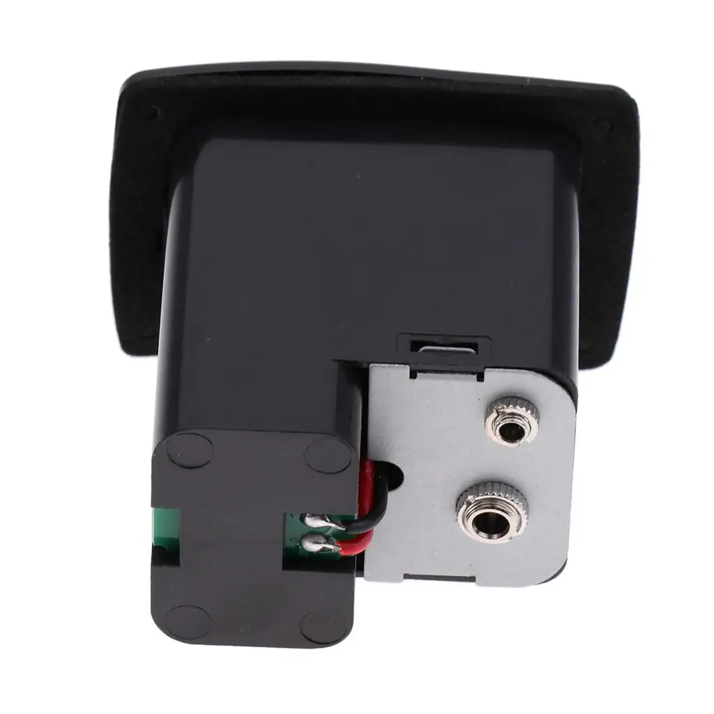 Wood Guitar Pickup Piezo Preamp EQ Equalizer Ukulele Amplifier ABS Material for Studio Acoustic Guitars