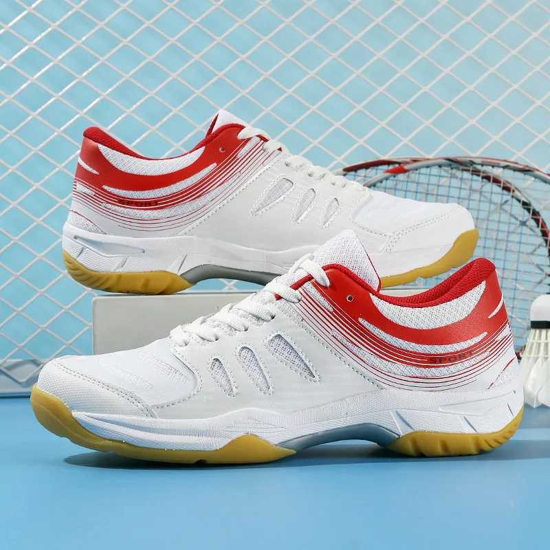 

Badminton shoes men's breathable mesh surface men's and women's beef tendon sole non-slip training shoes couple's tennis shoes