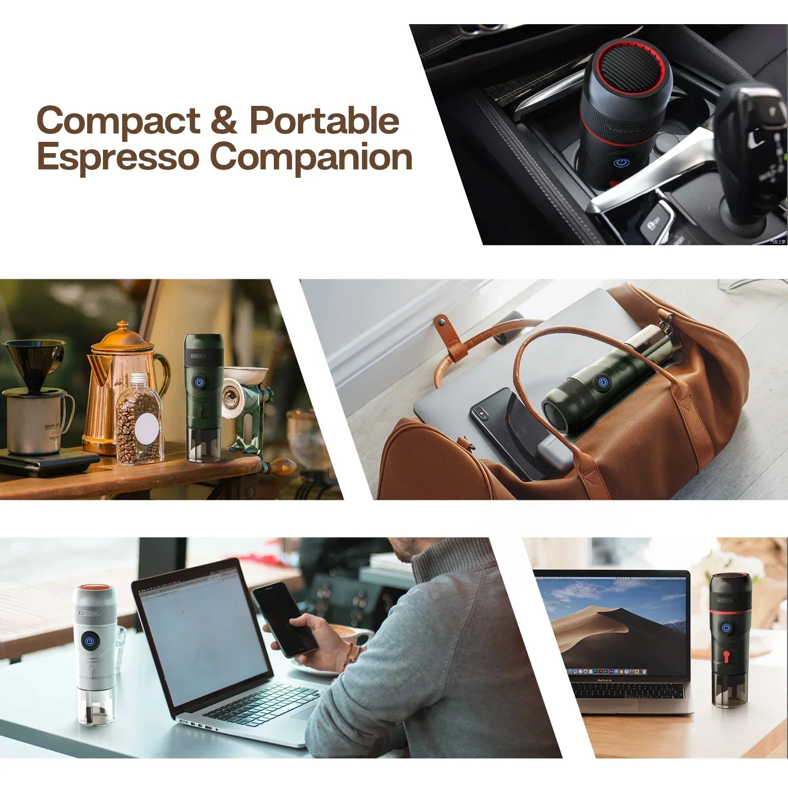 Portable Coffee Machine Mini Home Car Coffee Pot Electric Espresso Machine 12V Multifunctional Car Home Capsule Coffee Machine