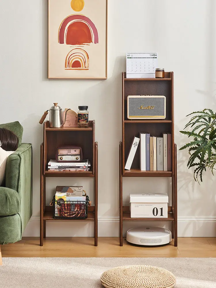 Household small bookshelf shelf floor-to-ceiling bookcase simple living room wall locker multi-layer display cabinet