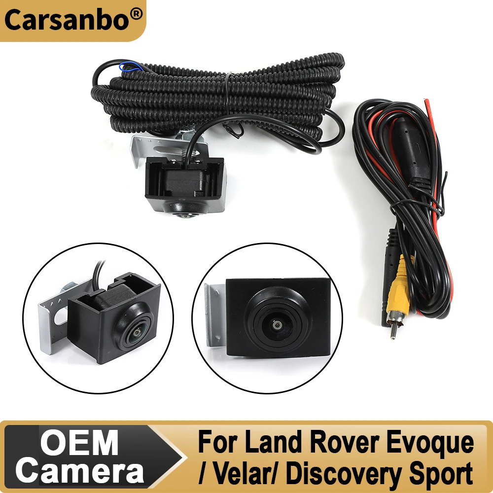 Carsanbo 1080P Car Front View Camera For Land Rover Evoque Velar Discovery Sport Night Vision Fisheye 150° Lens Waterproof CVBS